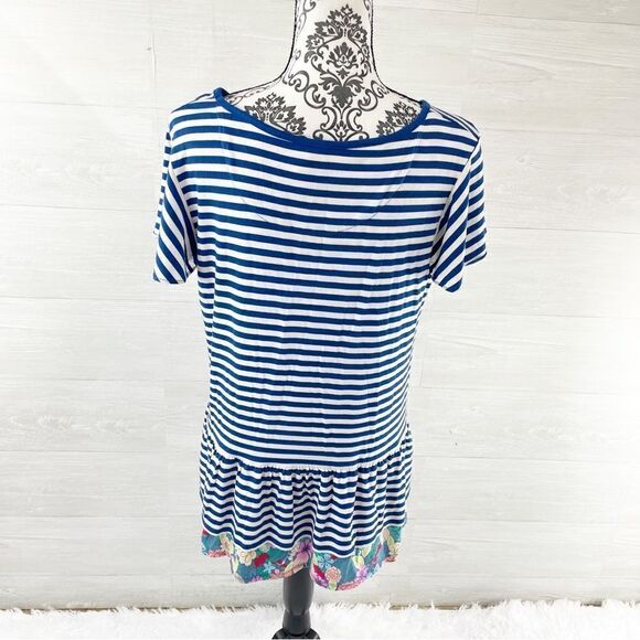 Matilda Jane Navigator Striped Floral Ruffle Top - Picture 6 of 7
